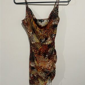 Fashion Nova Wild Print Mini Dress